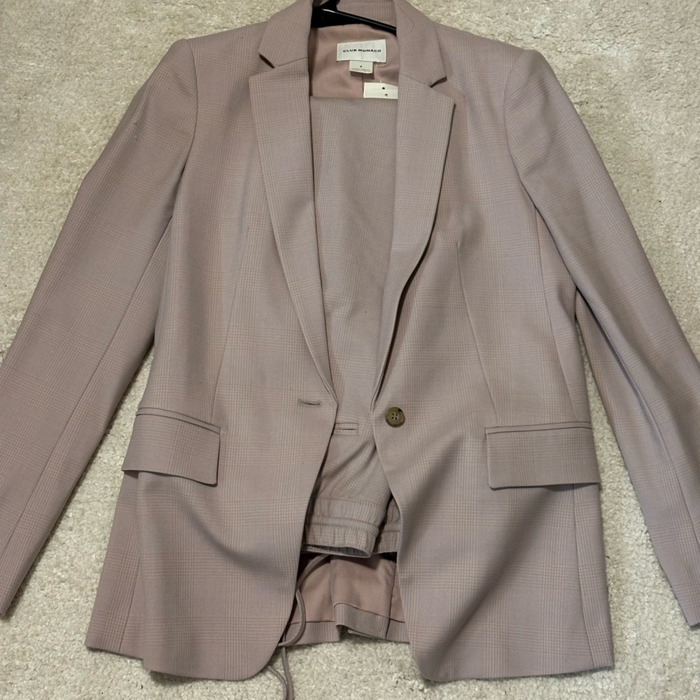 Club Monaco Blush Blazer & Pants Set